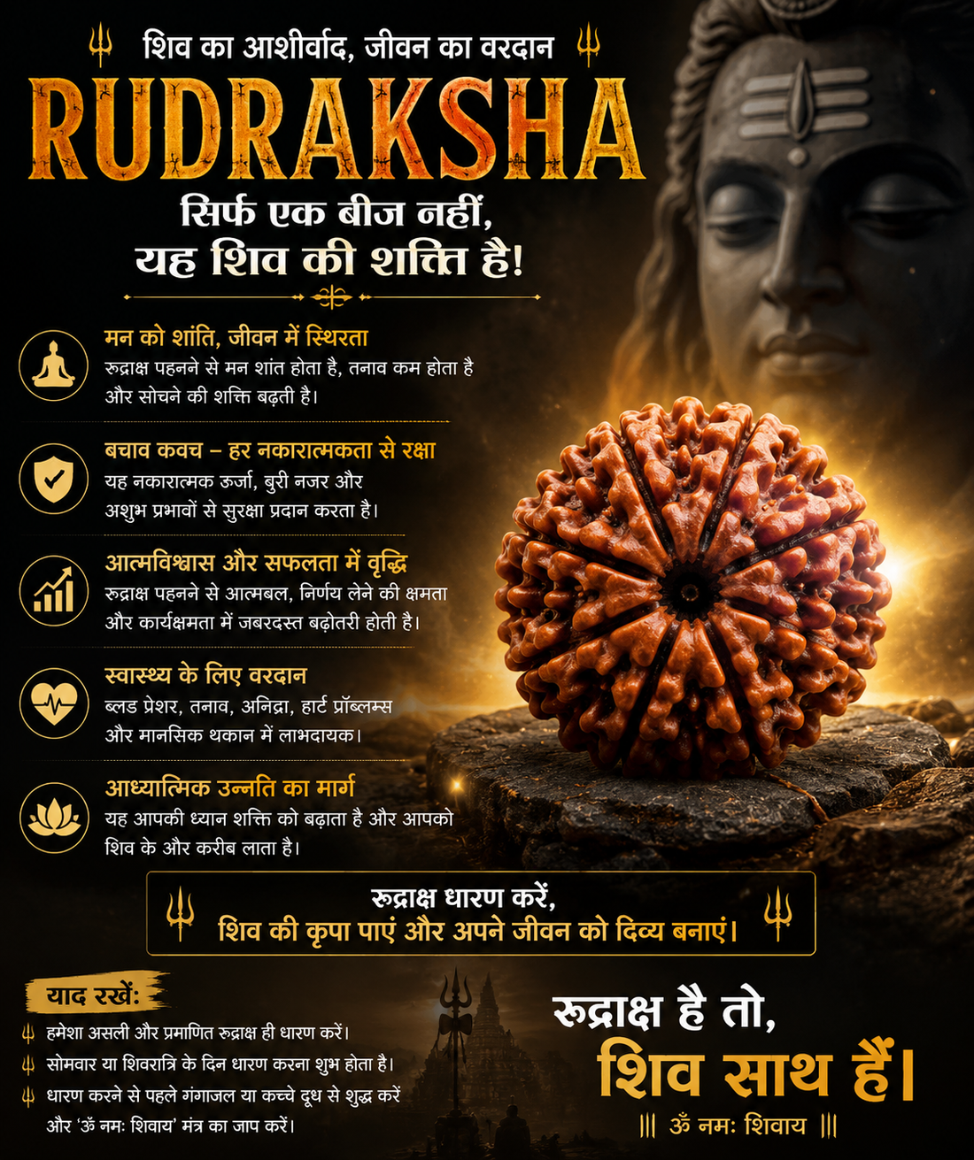 रुद्राक्ष: सिर्फ माला नहीं, महादेव की शक्ति है