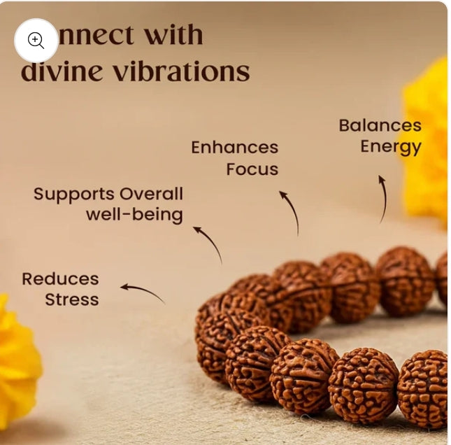Gold Plated Rudraksha Bracelet